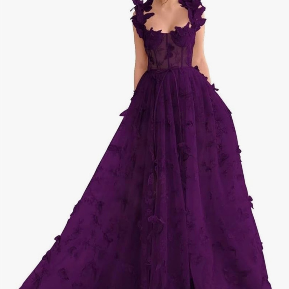 Elegant Purple Evening Gown